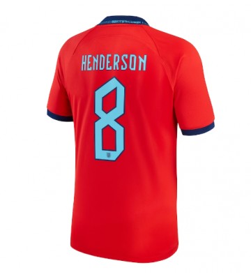 England Jordan Henderson #8 Replika Udebanetrøje VM 2022 Kortærmet